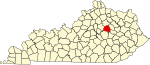 State map highlighting 克拉克 County