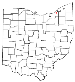 克利夫兰高地在俄亥俄州內的位置