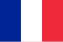 从左至右蓝、白、红色垂直排列的三色旗