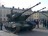 芬兰使用T-55底盘改的35毫米防空车