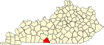 State map highlighting 艾倫 County