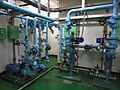 新廠房冷卻水系統，供發電機組的軸承冷卻之用