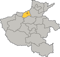 焦作市在河南省的地理位置