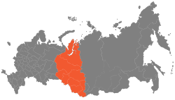 西西伯利亞經濟區在俄羅斯的位置