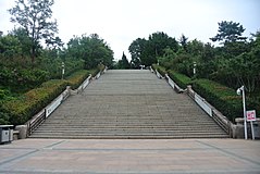 青岛神社120级台阶，2017年8月