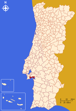 塞图巴尔在葡萄牙的位置