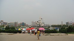 肃宁火车站前广场