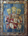 装饰有米哈乌·卡齐米日·帕克徽章的地毯，扬·雷尼尔斯，布鲁塞尔，1667年-1669年。
