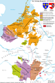 Aufteilung Burgunds bis 1493