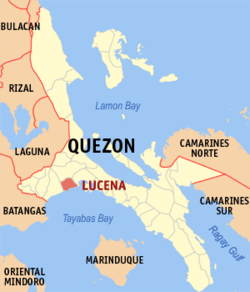 盧塞納在菲律賓上的位置