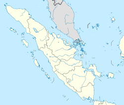 2010年10月蘇門答臘地震在蘇門答臘的位置