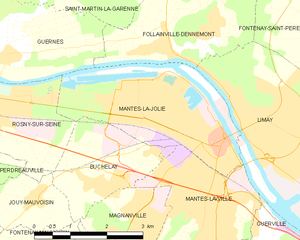 芒特拉若利市镇地图