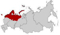 西北部联邦管区的地理位置