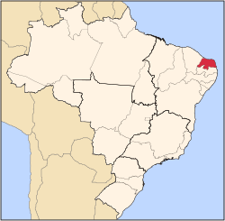 北里奥格兰德州 Rio Grande do Norte的位置