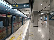 往北客站站台（2022年2月）