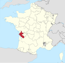 桑通日在法国的位置