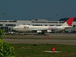 日亞航波音747-200B彩繪飛機（台灣桃園國際機場）