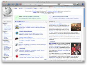 OmniWeb 5.6运行于Mac OS X 10.5.0