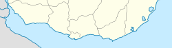 埃斯特角城 Punta del Este在Southern Uruguay的位置