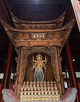 中国浙江省杭州市中天竺法淨寺供奉的摩利支天像
