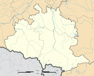 拉沃拉内在阿列日省的位置
