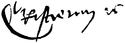 克里斯蒂安二世 Christian 2的簽名