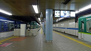京阪淀屋橋站構內（2012年3月19日攝）