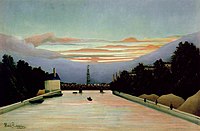 La tour Eiffel peinte par Henri Rousseau, 1898, 休斯顿休斯顿美术馆