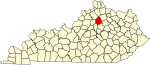 State map highlighting 斯科特 County
