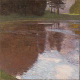 《靜池晨景》，1899年