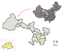 天水市在甘肃省的地理位置