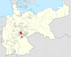 薩克森-科堡-哥達（紅）在德意志帝國的位置