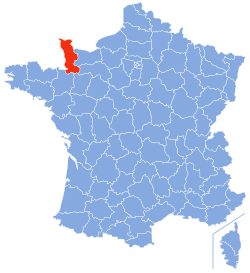 芒什省在法国的位置