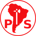 Emblem of the Socialist Party of Chile (brighter red).png