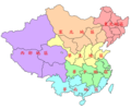 中华民国大陆时期的華中地區（绿色区域）