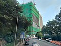 正在興建的新大樓「臨床大樓1」（2022年11月）