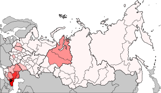 車臣人在俄羅斯的分布, 2010年