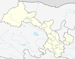 2019年夏河地震在甘肃的位置