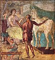 Daedalus and Pasiphaë. Roman fresco in the House of the Vettii, Pompeii, first century AD.